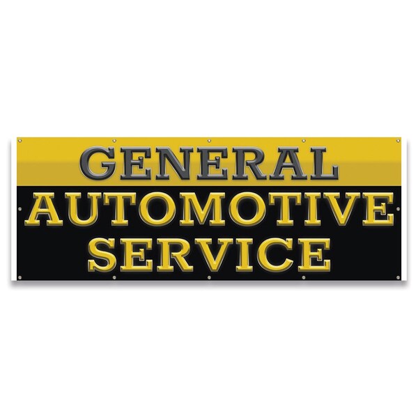 Signmission General Automotive Service Banner Concession Stand Food Truck Single Sided B-120-30070 - main